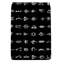 Electrical Symbols Callgraphy Short Run Inverted Removable Flap Cover (S)