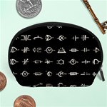 Electrical Symbols Callgraphy Short Run Inverted Accessory Pouch (Large) Front