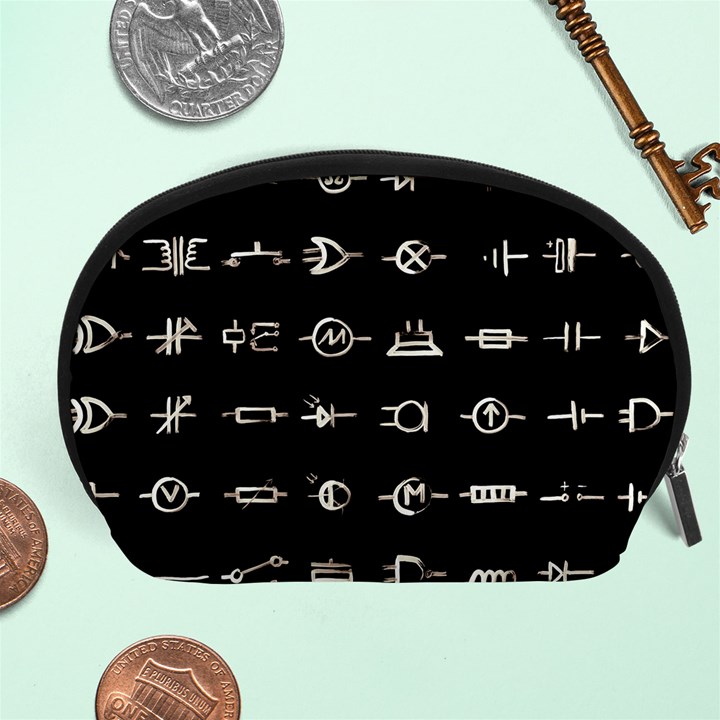 Electrical Symbols Callgraphy Short Run Inverted Accessory Pouch (Large)