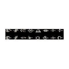 Electrical Symbols Callgraphy Short Run Inverted Flano Scarf (mini) by WetdryvacsLair