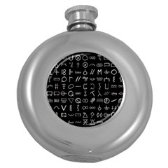 Hobo Signs Collected Inverted Round Hip Flask (5 Oz) by WetdryvacsLair