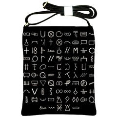 Hobo Signs Collected Inverted Shoulder Sling Bag by WetdryvacsLair