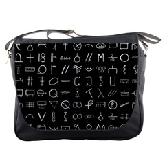 Hobo Signs Collected Inverted Messenger Bag by WetdryvacsLair