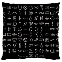 Hobo Signs Collected Inverted Large Flano Cushion Case (one Side) by WetdryvacsLair