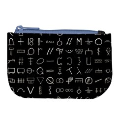 Hobo Signs Collected Inverted Large Coin Purse by WetdryvacsLair