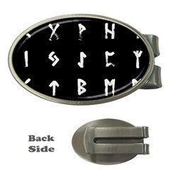 Elder Futhark Rune Set Collected Inverted Money Clips (oval) 