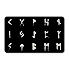 Elder Futhark Rune Set Collected Inverted Magnet (rectangular)