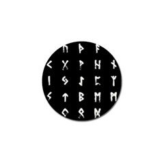 Elder Futhark Rune Set Collected Inverted Golf Ball Marker (4 Pack) by WetdryvacsLair