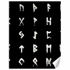 Elder Futhark Rune Set Collected Inverted Canvas 18  X 24 