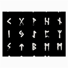 Elder Futhark Rune Set Collected Inverted Large Glasses Cloth