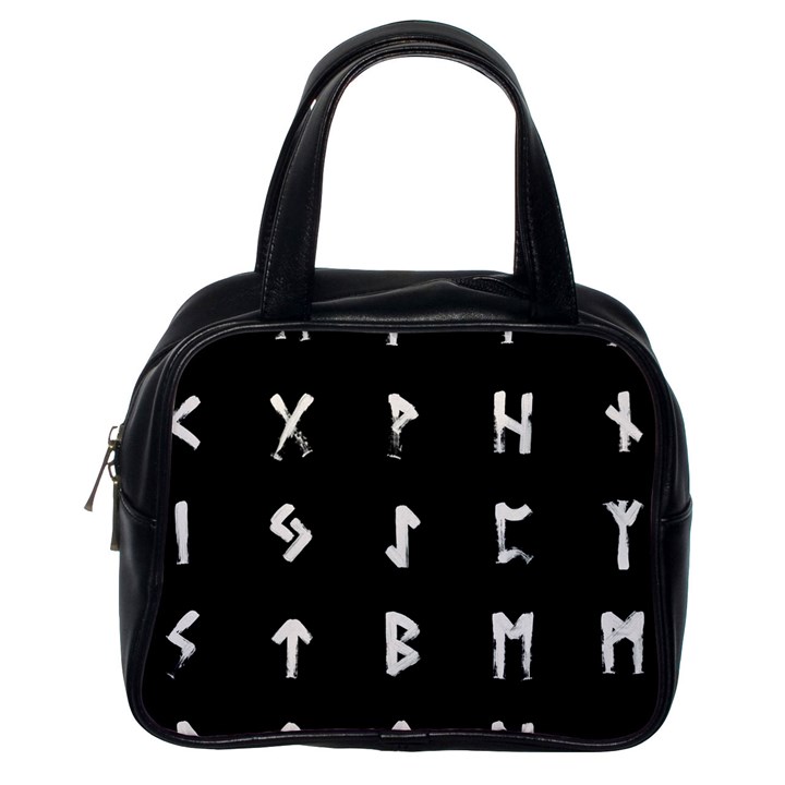 Elder Futhark Rune Set Collected Inverted Classic Handbag (One Side)