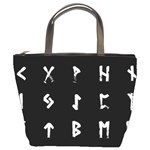 Elder Futhark Rune Set Collected Inverted Bucket Bag Front