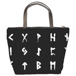 Elder Futhark Rune Set Collected Inverted Bucket Bag Back