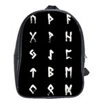 Elder Futhark Rune Set Collected Inverted School Bag (Large) Front