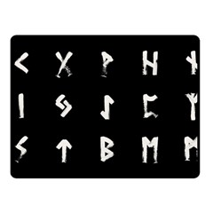 Elder Futhark Rune Set Collected Inverted Fleece Blanket (small)