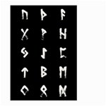 Elder Futhark Rune Set Collected Inverted Large Garden Flag (Two Sides) Front