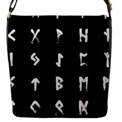 Elder Futhark Rune Set Collected Inverted Flap Closure Messenger Bag (s)