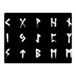 Elder Futhark Rune Set Collected Inverted Double Sided Flano Blanket (Mini)  35 x27  Blanket Front