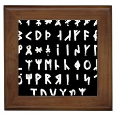 Complete Dalecarlian Rune Set Inverted Framed Tile by WetdryvacsLair