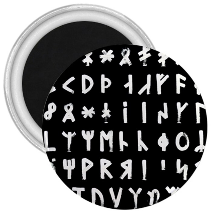 Complete Dalecarlian Rune Set Inverted 3  Magnets