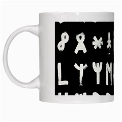 Complete Dalecarlian Rune Set Inverted White Mugs by WetdryvacsLair