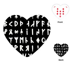 Complete Dalecarlian Rune Set Inverted Playing Cards Single Design (heart) by WetdryvacsLair