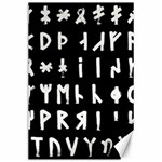 Complete Dalecarlian Rune Set Inverted Canvas 24  x 36  23.35 x34.74  Canvas - 1