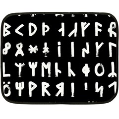 Complete Dalecarlian Rune Set Inverted Fleece Blanket (mini)