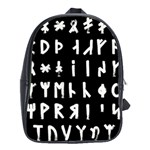 Complete Dalecarlian Rune Set Inverted School Bag (Large) Front