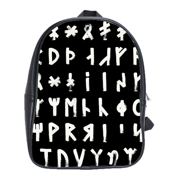 Complete Dalecarlian Rune Set Inverted School Bag (Large)