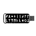 Complete Dalecarlian Rune Set Inverted Portable USB Flash (Two Sides) Front