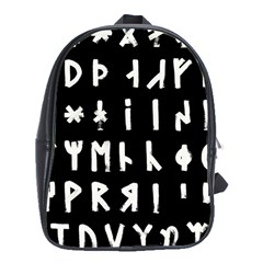 Complete Dalecarlian Rune Set Inverted School Bag (xl) by WetdryvacsLair