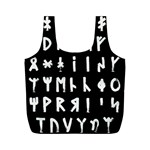 Complete Dalecarlian Rune Set Inverted Full Print Recycle Bag (M) Front