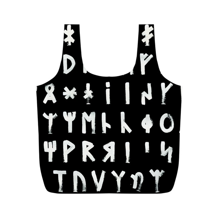 Complete Dalecarlian Rune Set Inverted Full Print Recycle Bag (M)