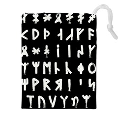 Complete Dalecarlian Rune Set Inverted Drawstring Pouch (5xl) by WetdryvacsLair