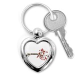 Love Concept Collage Artwork Key Chain (Heart) Front