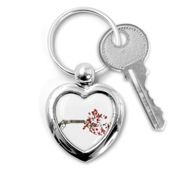 Love Concept Collage Artwork Key Chain (Heart)