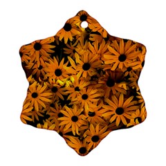 Rudbeckias  Snowflake Ornament (two Sides) by Sobalvarro