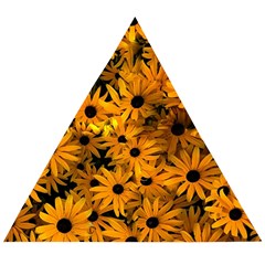 Rudbeckias  Wooden Puzzle Triangle by Sobalvarro