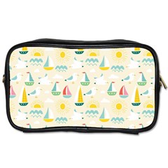 Ships Pattern Love Toiletries Bag (two Sides) by designsbymallika