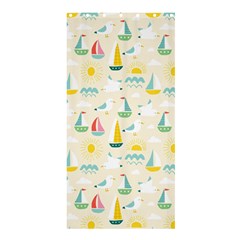 Ships Pattern Love Shower Curtain 36  X 72  (stall)  by designsbymallika