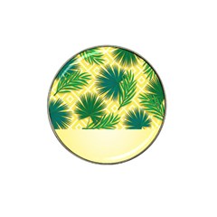 Yellow Tropical Pattern Hat Clip Ball Marker (10 Pack) by designsbymallika