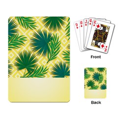 Yellow Tropical Pattern Playing Cards Single Design (rectangle) by designsbymallika