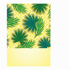 Yellow Tropical Pattern Small Garden Flag (two Sides) by designsbymallika