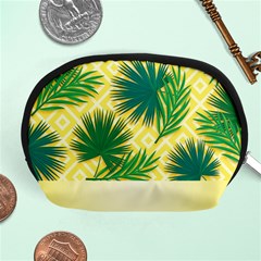 Yellow Tropical Pattern Accessory Pouch (medium) by designsbymallika