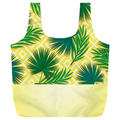 Yellow Tropical Pattern Full Print Recycle Bag (xxxl) by designsbymallika