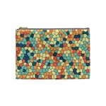 Mosaic Print Yellow Cosmetic Bag (Medium) Front