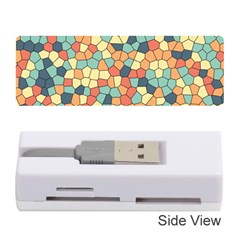 Mosaic Print Yellow Memory Card Reader (stick) by designsbymallika