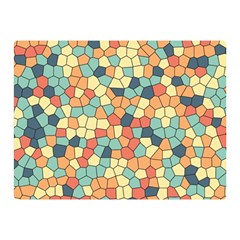 Mosaic Print Yellow Double Sided Flano Blanket (mini)  by designsbymallika