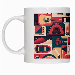 Guitar And Trip White Mugs